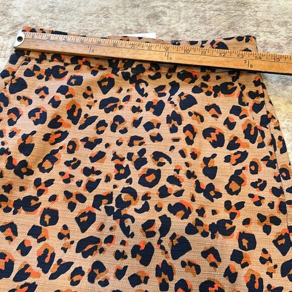 Loft Leopard Print Skirt size 0 extra small new with tags - Picture 5 of 8